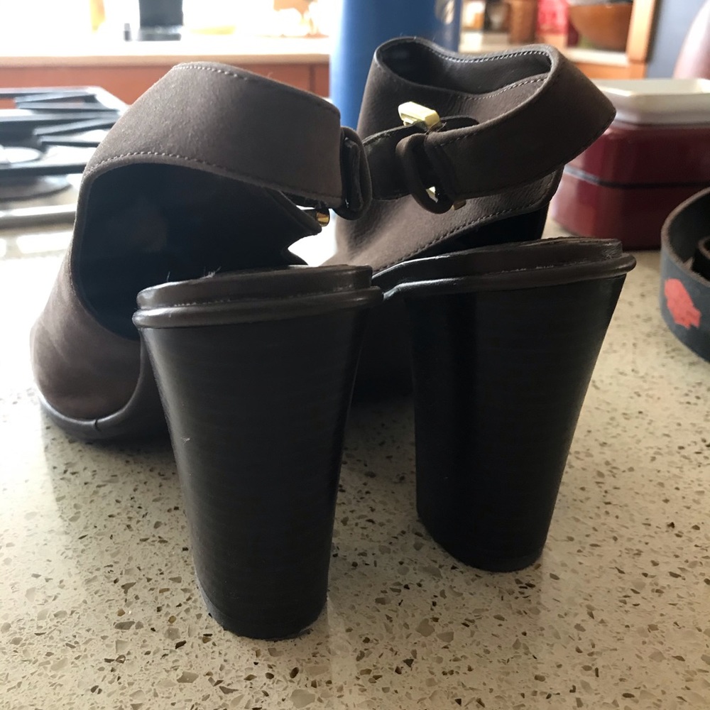Ralph Lauren genuine leather stacked mule - Picture 4 of 4